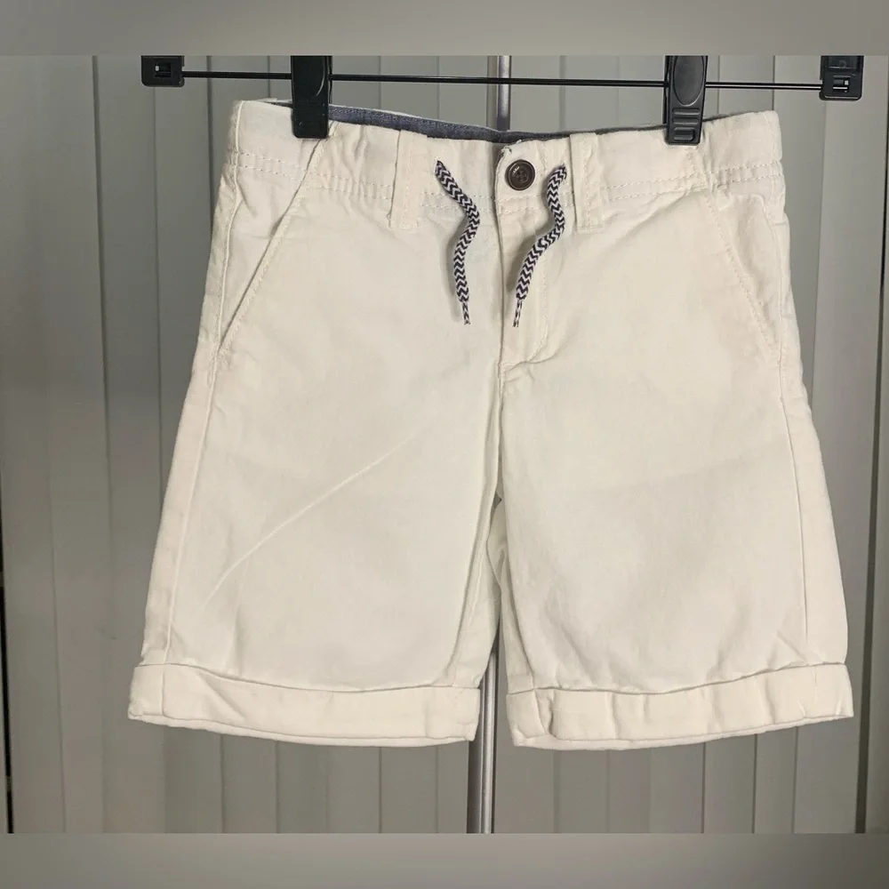Gymboree white linen shorts Size: 4T Like New. - Picture 1 of 9